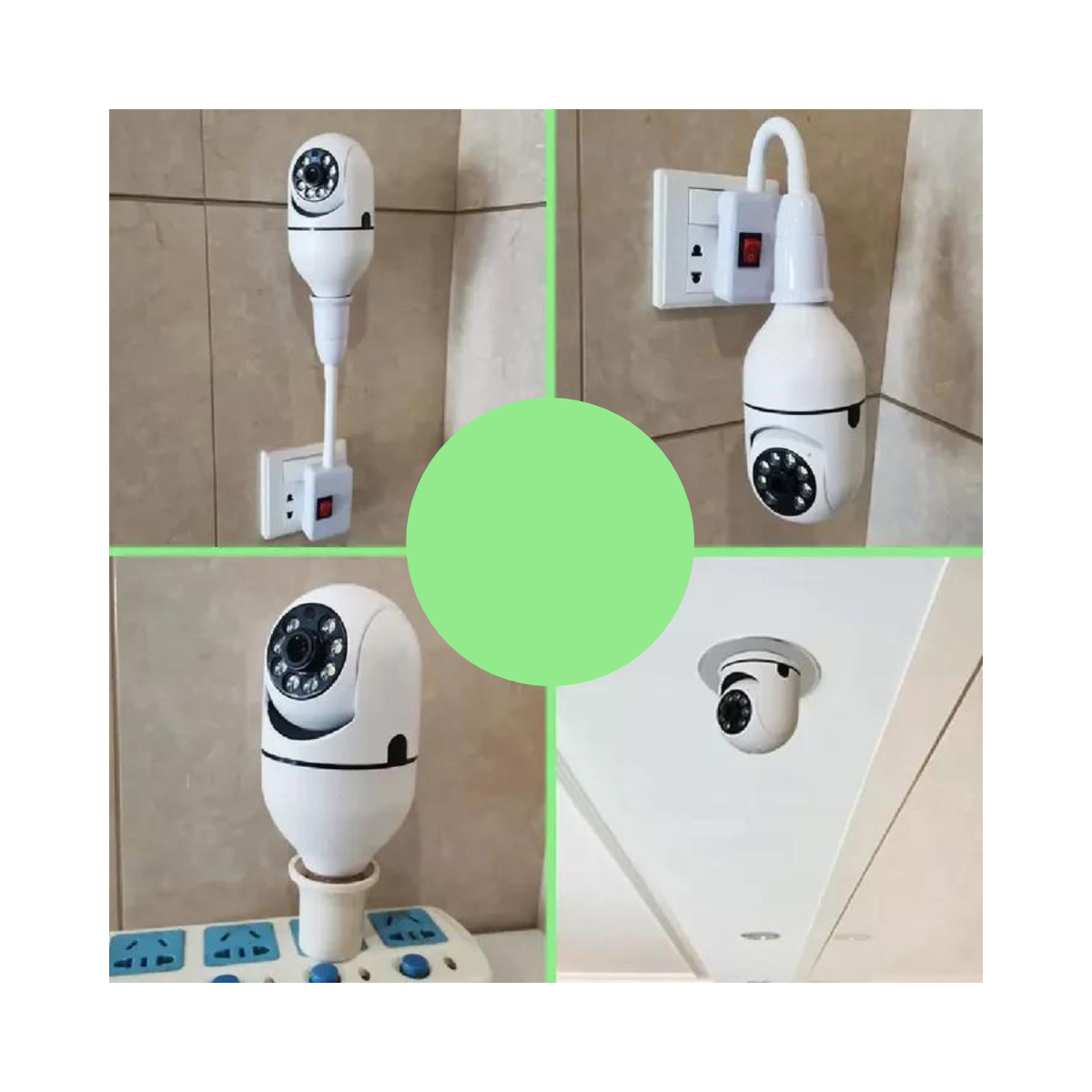 Cámara de Seguridad Panorámica con WIFI 🚨📡 ¡Protege tu hogar desde cualquier lugar! 🏠🔒