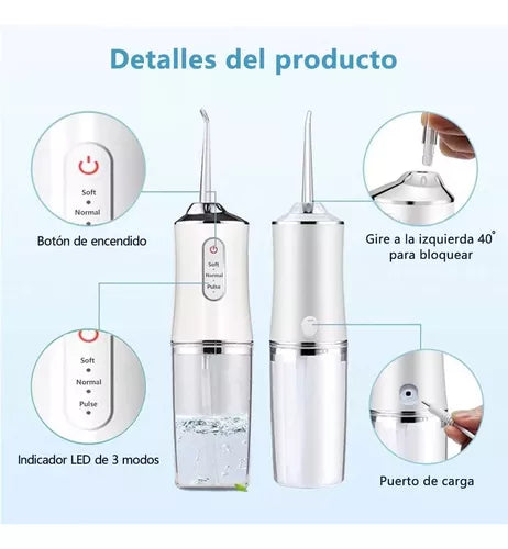 IRRIGADOR BUCAL PORTATIL Irrigador Bucal Portátil: Solución Práctica para una Sonrisa Saludable 😁💧